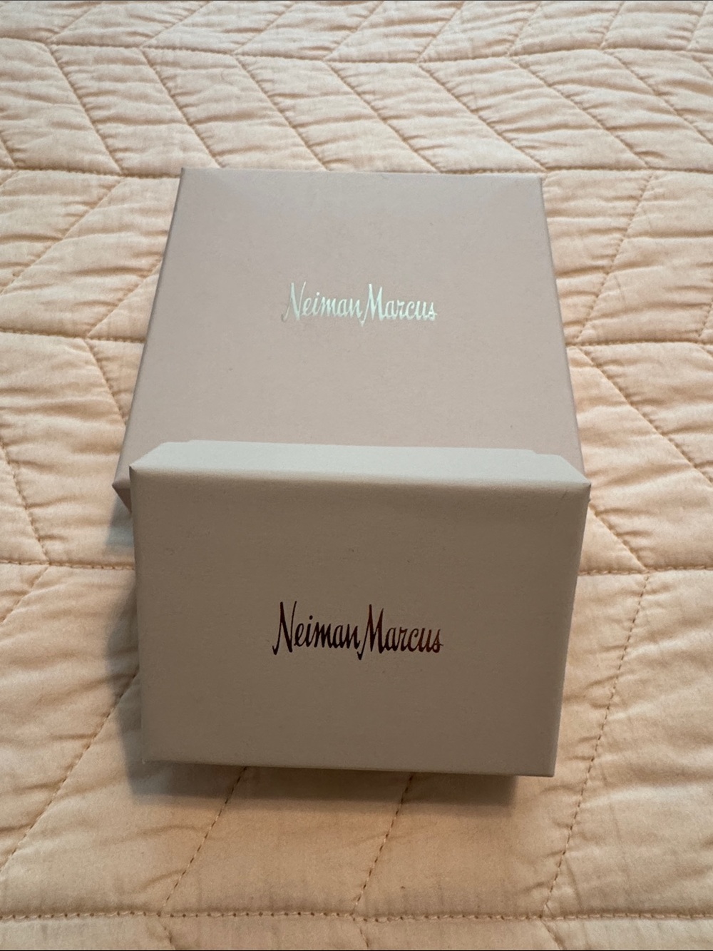 Neiman Marcus Neutral Beige Branded Gift Box